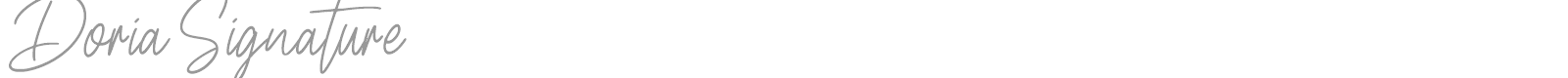 Doria Signature font preview